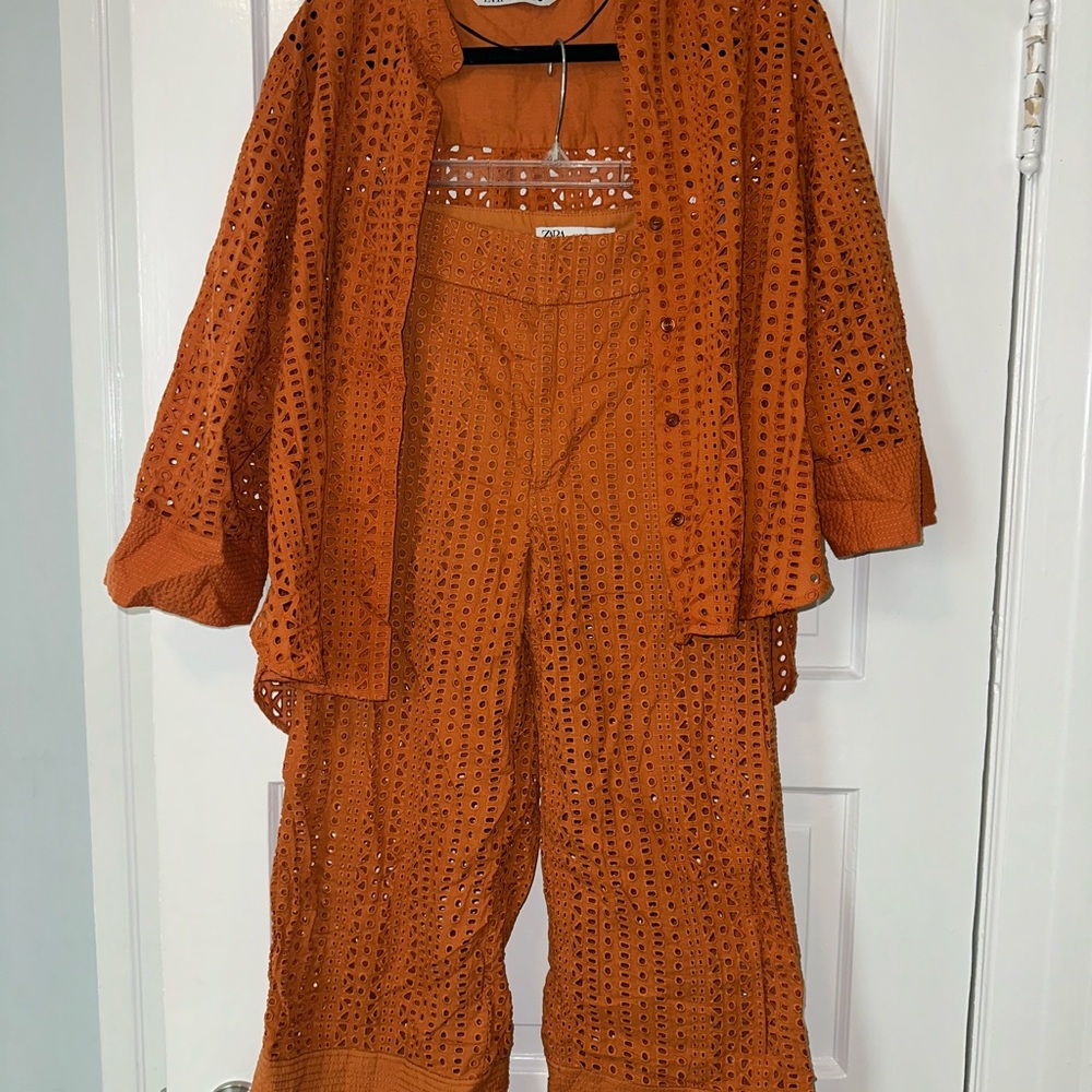 ZARA burnt orange set